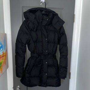 lululemon athletica Black Wonder Puff Jacket w Belt